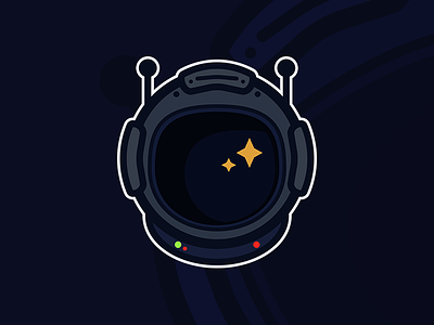 Frontier logo astronaut brand cosmonaut design humor logotype podcast scifi simple space stars