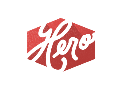 Hero (GIF) blkboxlabs branding hand lettered hero lightning bolt logo script texture