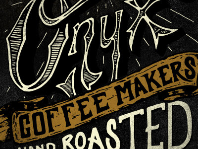 Coffee Makers black blkboxlabs branding coffee hand lettered logo onyx t shirt texture type typography white
