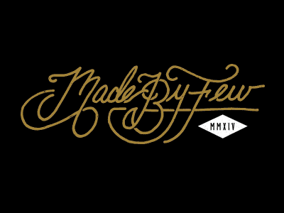 Made By Few badge branding conference hand lettered identity logo made by few mxf typography