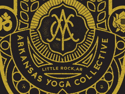 AYC Hamsa ayc blkboxlabs branding hand lettered logo monogram texture vintage yoga