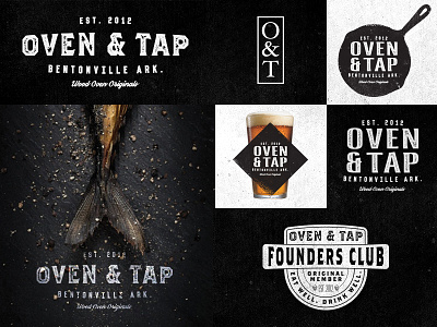 O&T arkansas beer branding food logo ot oventap restaurant