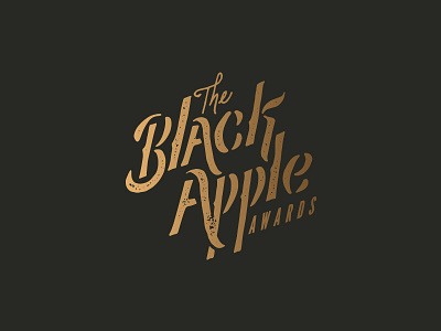 Black Apple arkansas branding hand lettered logo retro type typography vintage