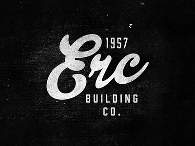 ERC arkansas branding logo retro type typography vintage