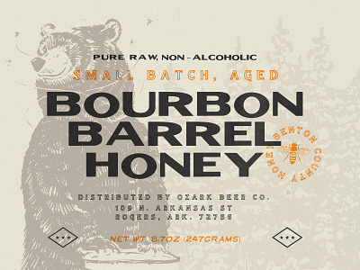 Ozark Bourbon Barrel Aged Honey