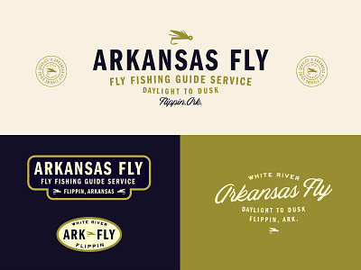 Arkansas Fly arkansas branding fishing fly fishing logo outdoor logo typography vintage