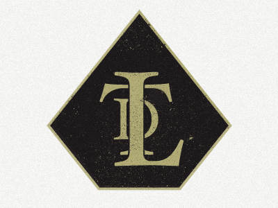 LTD badge black branding d diamond gold identity l lawyer logo monogram retro t texture typography vintage