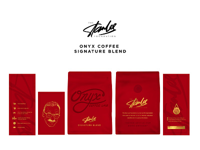 Stan Lee Signature Blend arkansas brand branding coffee hand lettered marvel package design stan lee typography
