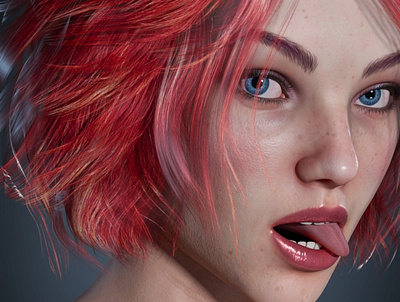 Anngela - 3D Character 3d blender character design realistic rig