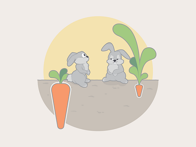 Rabbits and their carrots