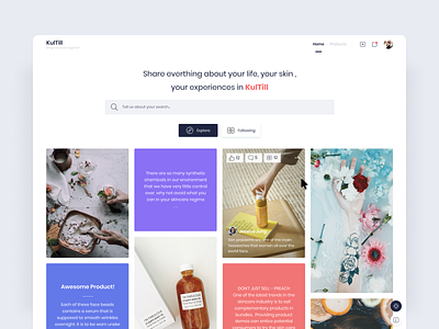 Kultii - Skincare Social Web