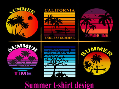 Summer t-shirt design.