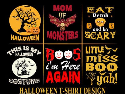Halloween t-shirt design. art design graphic design halloween illustration logo stylle text tshirt typography vector