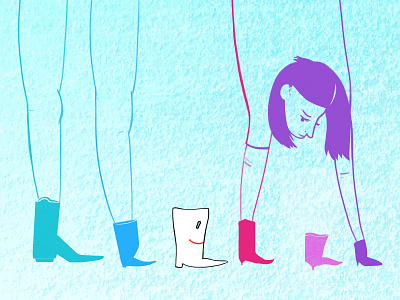 Runaway Boots boots digital fun ilikeyourshoes illustration illustrator lyndseylesh