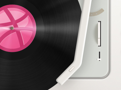 Dribbble is playing on my Dieter Rams braun dieter illustration rams turntable ui