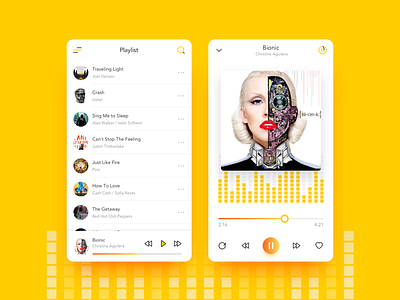 Music Play app dailyui icon interface list music play ui ux
