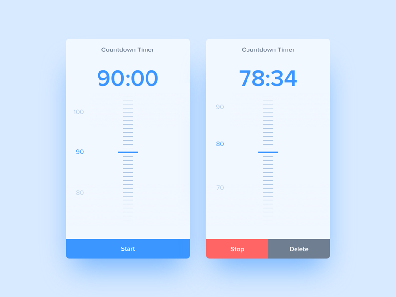 Countdown Timer by Alucard on Dribbble