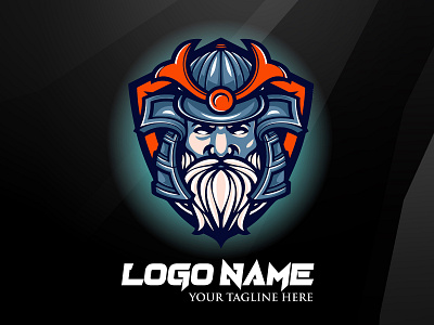 Mascot gaming logo template design