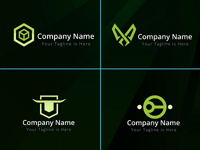 Minimalist company logo design template