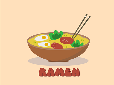 RAMEN food graphic design illustration ramen vector
