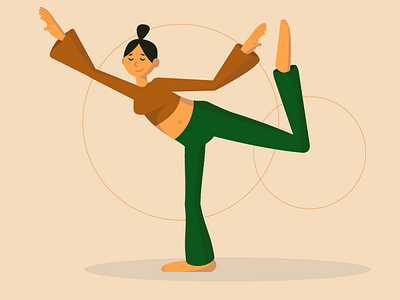 yoga 2d characretdesign character digital girl graphic design illistration illustrator vector yoga