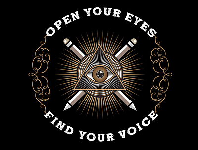 Open Your Eyes design digital painting illustration vector