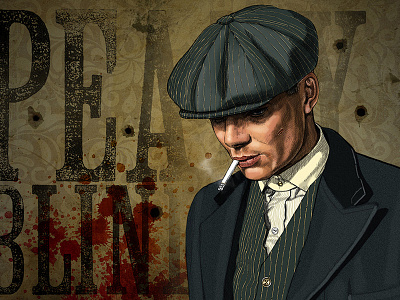 Peaky Blinders art digital painting artwork peaky blinders illustration photoshop