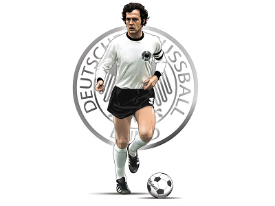 Der Kaiser artwork digital painting football illustration photoshop world cup