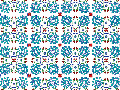Turkish Pattern (No.4) colourful geometric istanbul pattern turkish vector