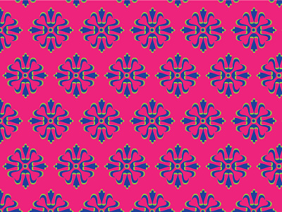 New pattern for a old project colourful flower illustration motif pattern pink