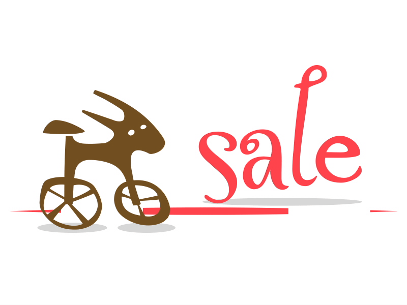 Bike Character. Sale 2d animation bicycle bike character design logo lottie motion graphics