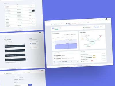 Dashboard Design for a dev. tool app backend branding dash dashboard dashboard app data design developer developer tools diagram graphic metric minimal style ui ux web