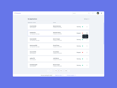 Dashboard Design for a dev. tool by Ayda Oz for Earthr. on Dribbble