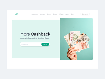 Pei Cashback platform bitcoin branding cash design finance finance business financial app freelance landing minimal money style ui ux web website