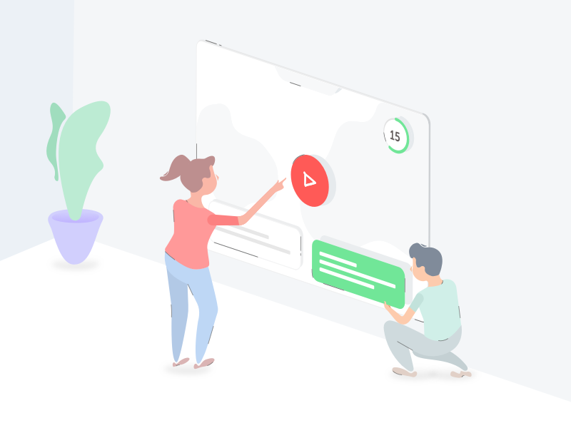 Header Illustration design website freelance ui design minimal drawing color ux illustration logo ui