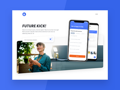 Future Splash 🤪 app art color design freelance header icon logo minimal mobile product splash style ui ui ux design ui design ux web website