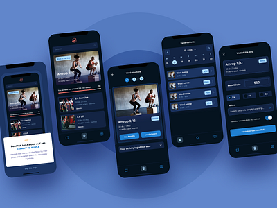 Workout log and track app app application branding design fitness fitness app flat freelance gym gym app gym logo icon logo minimal style tracking app ui ui design ux workout app