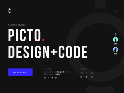 Upcoming style of Picto.co agency agency branding agency website art artwork brand branding code creative design freelance minimal picto style ui ux vector web website