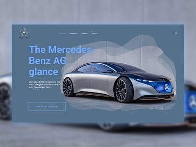 Mercedes-Benz website concept branding car mercedes mercedes-benz ui uiux webdesign
