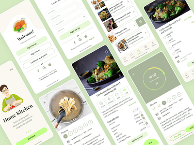 Home Kitchen - Cooking App UX/UI