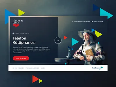 Türk Telekom / Türkiye'ye Değer Web Site design layout responsive slider social responsibility ui ux video web website