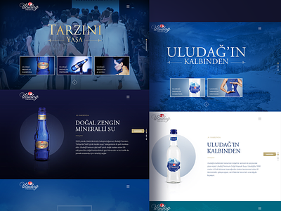 Uludağ Premium Beverage Web Site beverage design layout product responsive ui ux video web website