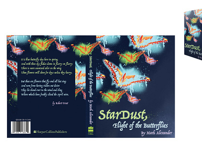 StarDust - Flight of the Butterflies book cover book cover mock up butterflies flight of the butterflies graphic design stardust