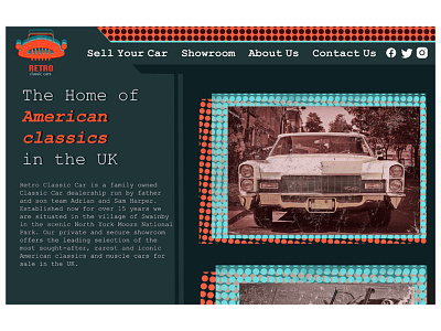 Retro classic cars website