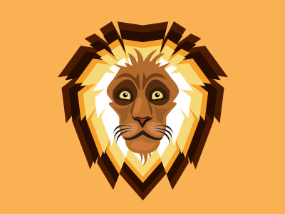 Lion free hand drawing flat illustration lion outlines vector