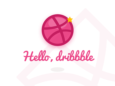 Hello, Dribbble! firstshot hello invite thankyou uiux
