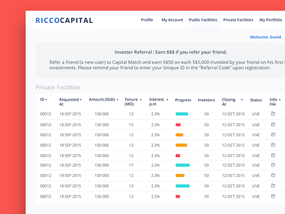 Investment Account | Website