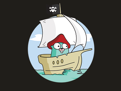Goship go gopher pirate ship