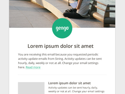Gengo Newsletter e mail gengo newsletter