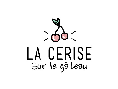 La Cerise Sur Le Gateau Logo By Roxane Jammet On Dribbble